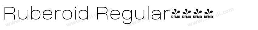 Ruberoid Regular字体转换